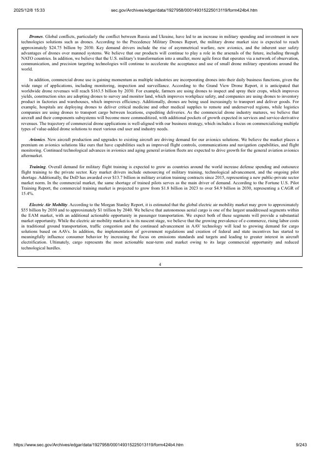 AIRO Group Holdings, Inc.美股纳斯达克IPO上市招股说明书_第9页