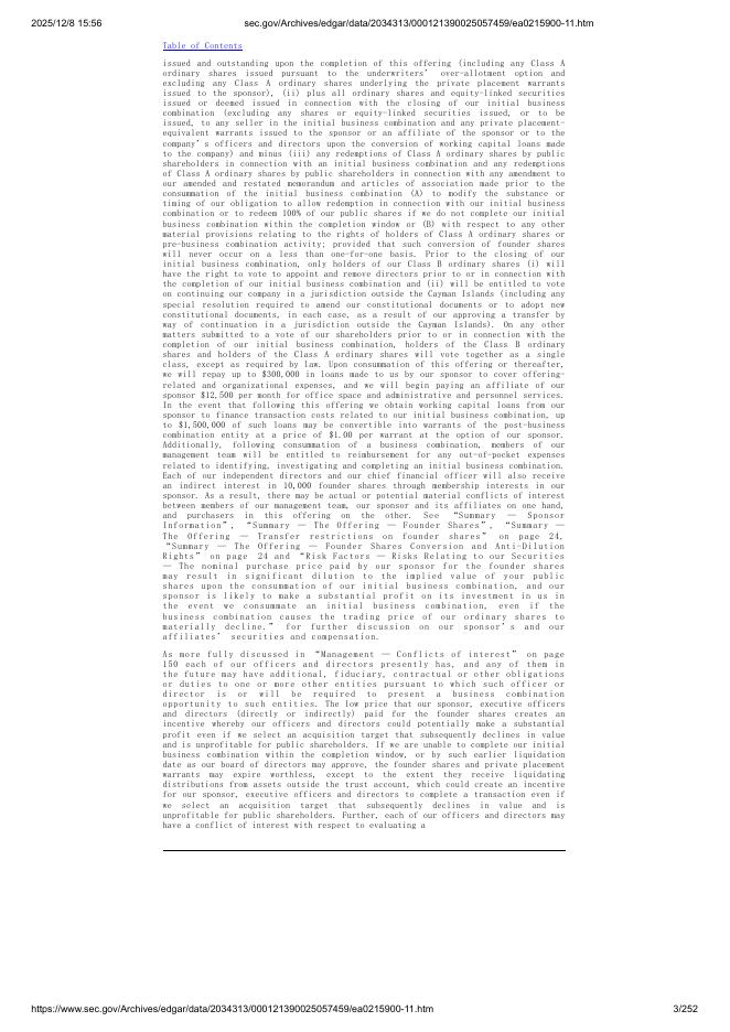 Oxley Bridge Acquisition Limited美股纳斯达克IPO上市招股说明书_第3页