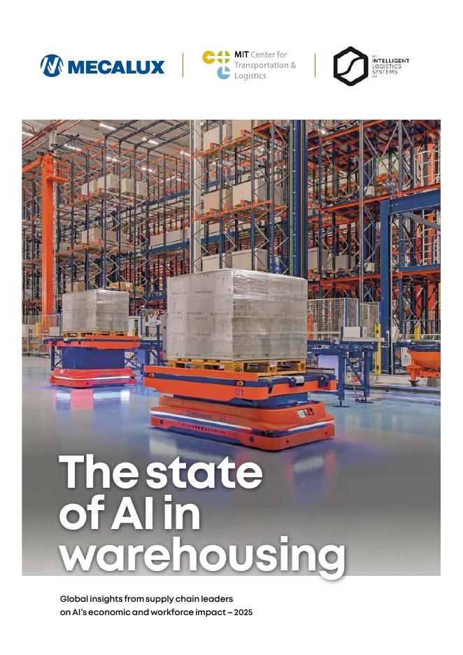 Mecalux&MIT：2025人工智能在仓储领域中的应用状况研究报告（英文版）海报