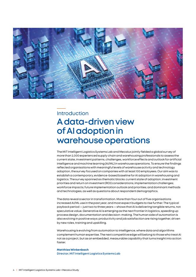 Mecalux&MIT：2025人工智能在仓储领域中的应用状况研究报告（英文版）_第4页
