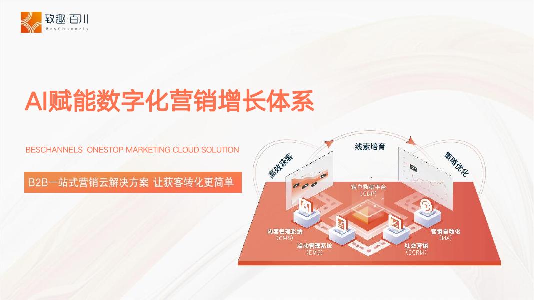 致趣.百川：AI赋能数字化营销增长体系海报