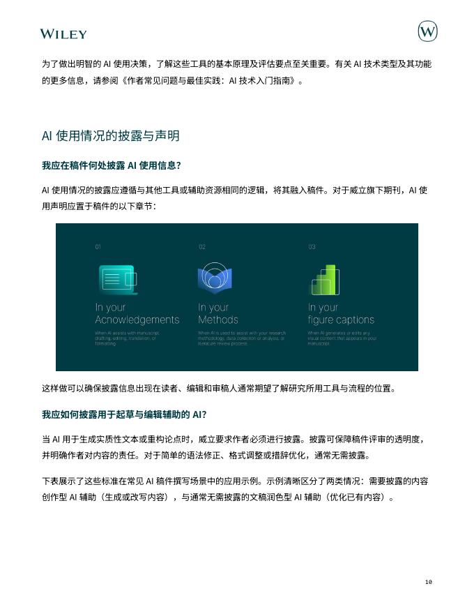 WILEY：2025年在科研工作中使用人工智能工具报告_第10页