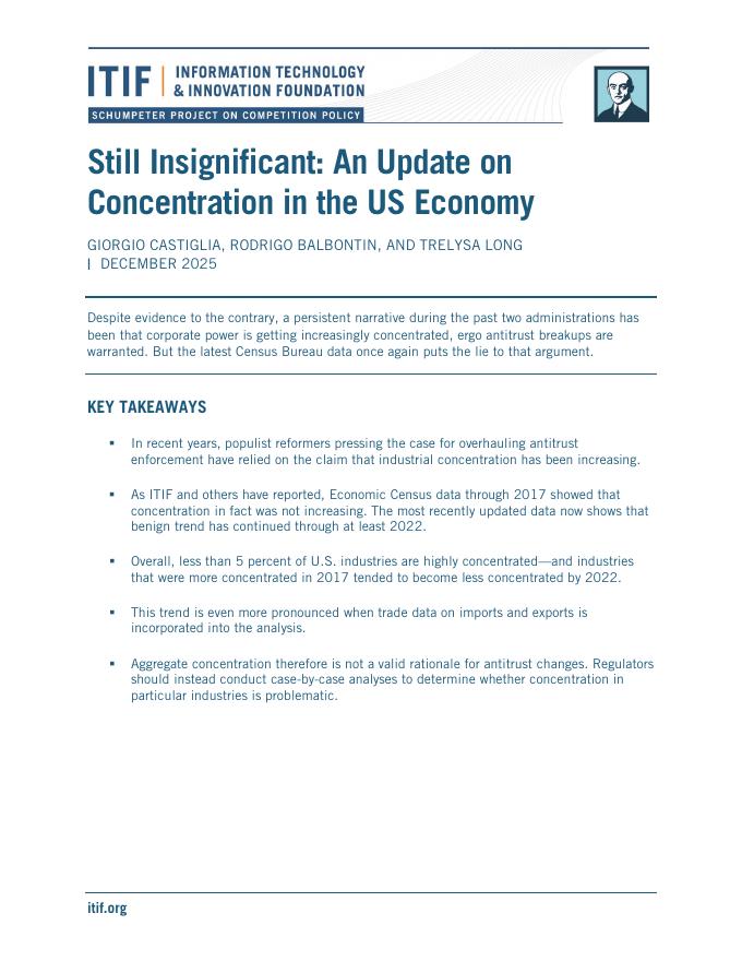 ITIF：2025年仍然无关紧要：美国经济集中度的最新情况报告（英文版）海报
