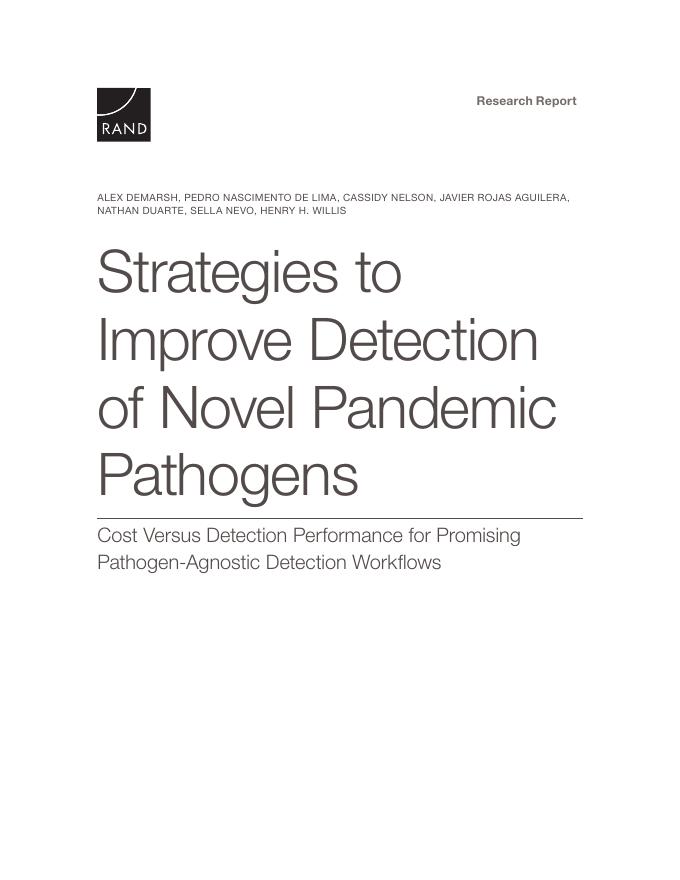 Rand兰德：2025年新型大流行病原体监测能力提升策略研究报告（英文版）海报