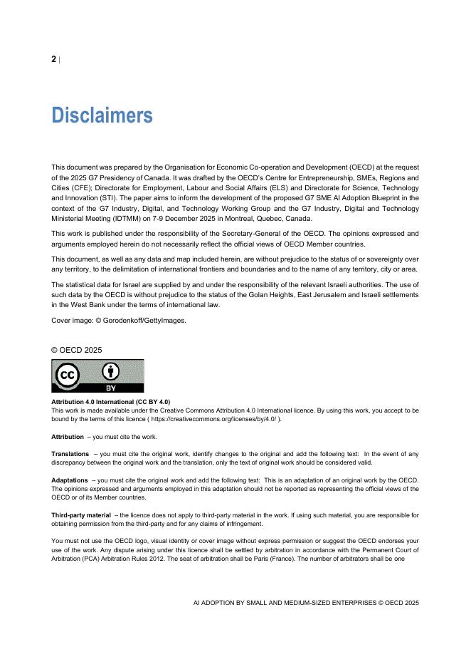 OECD经合组织：2025年中小企业采用人工智能-经合组织G7讨论文件（英文版）_第2页