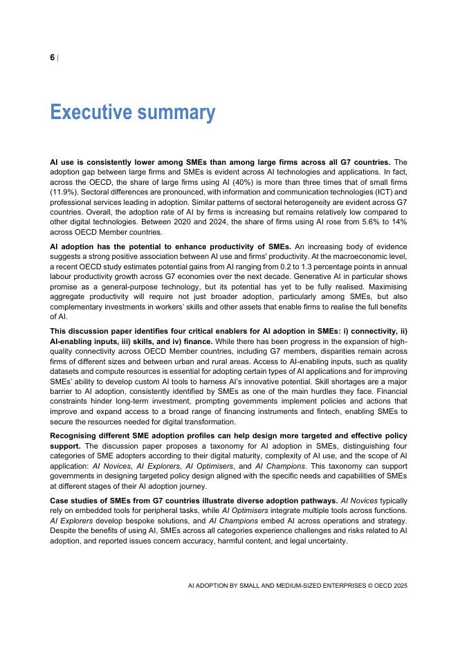 OECD经合组织：2025年中小企业采用人工智能-经合组织G7讨论文件（英文版）_第6页