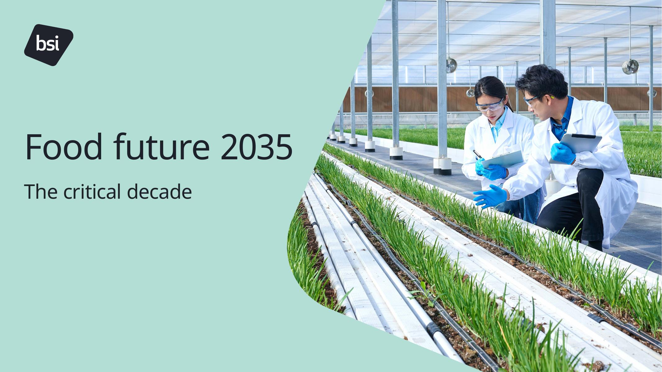 英国标准协会BSI：2035年食品未来：关键的十年白皮书（英文版）海报