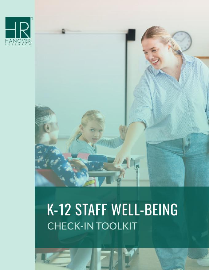Hanover Research：2025年K-12员工幸福感检查工具包（英文版）海报