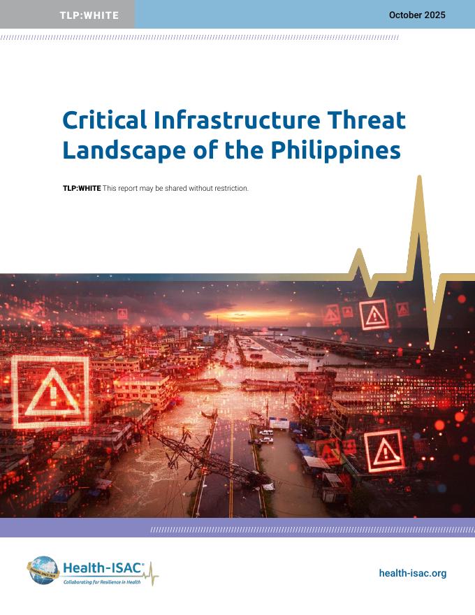 健康信息共享与分析中心：2025年菲律宾关键基础设施威胁形势白皮书（英文版）海报