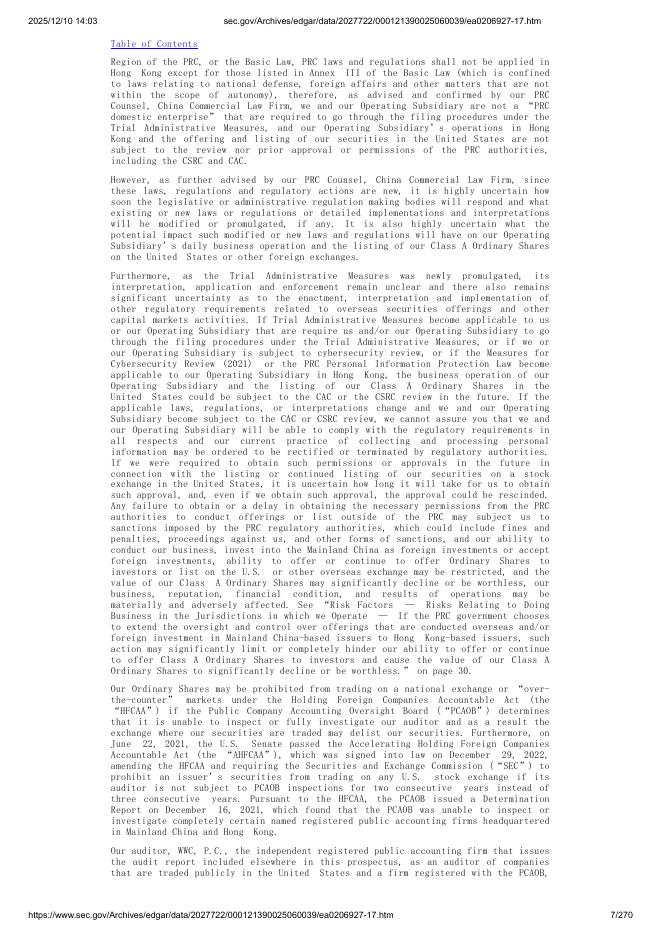 Grande Group Limited美股纳斯达克IPO上市招股说明书_第7页