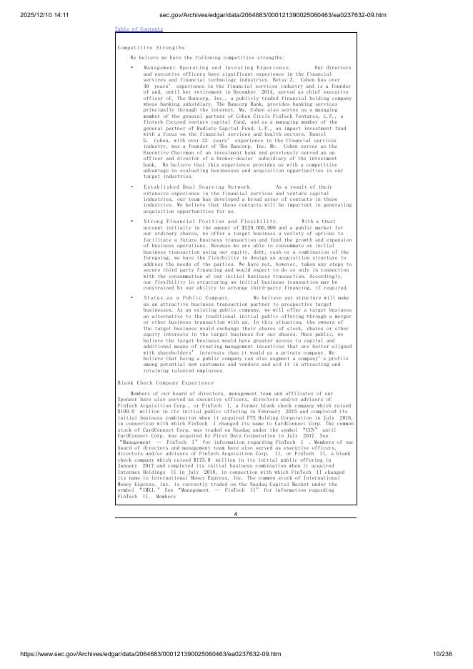 Cohen Circle Acquisition Corp. II美股纳斯达克IPO上市招股说明书_第10页