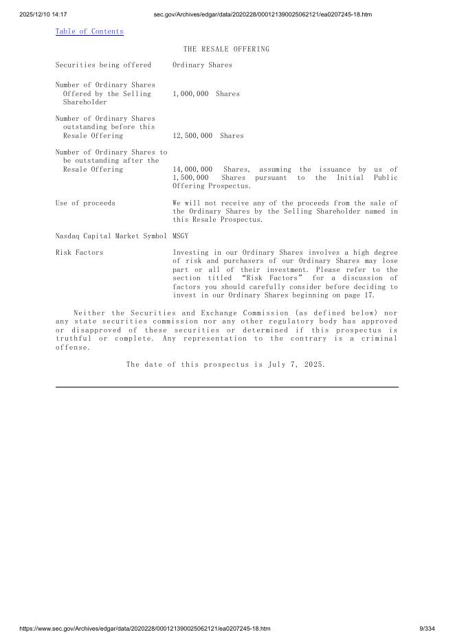 Masonglory Limited美股纳斯达克IPO上市招股说明书_第9页