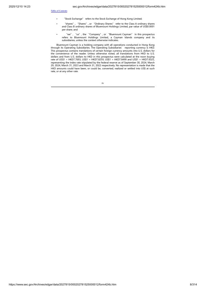 Bluemount Holdings Limited美股纳斯达克IPO上市招股说明书_第8页