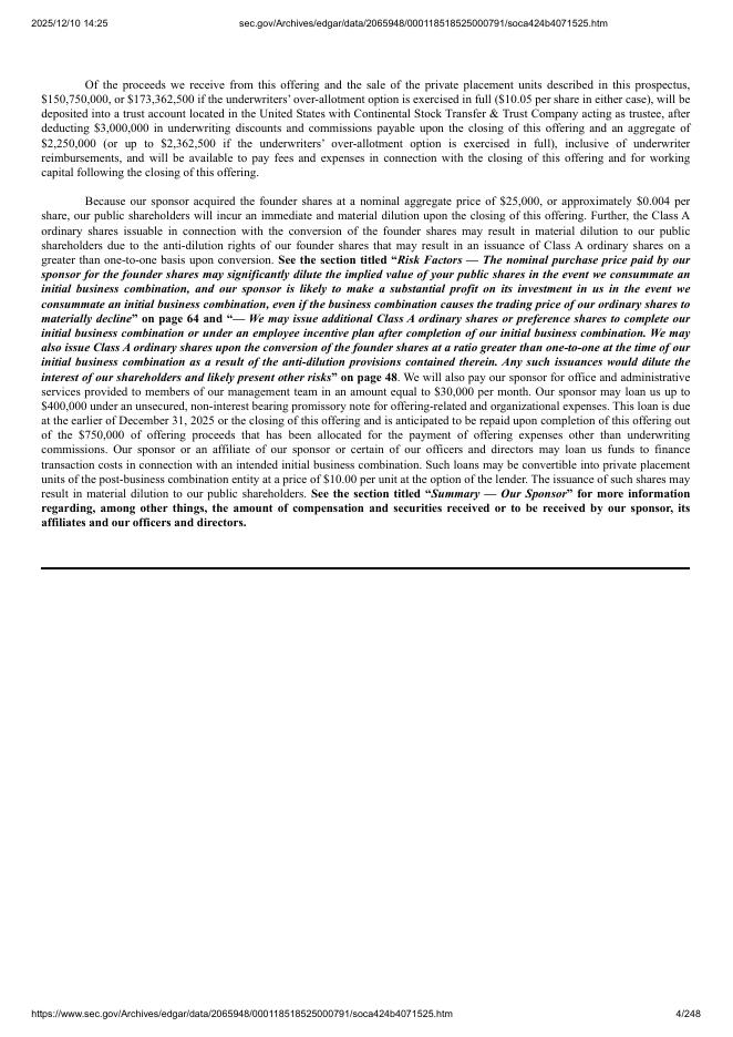 Solarius Capital Acquisition Corp.美股纳斯达克IPO上市招股说明书_第4页