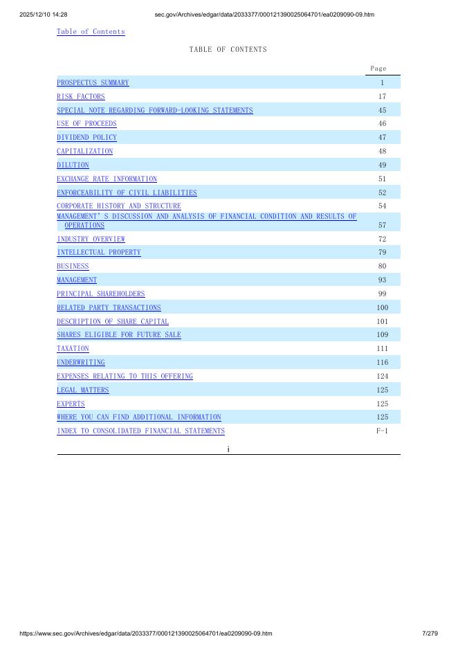 兆运公司有限公司美股纳斯达克IPO上市招股说明书_第7页