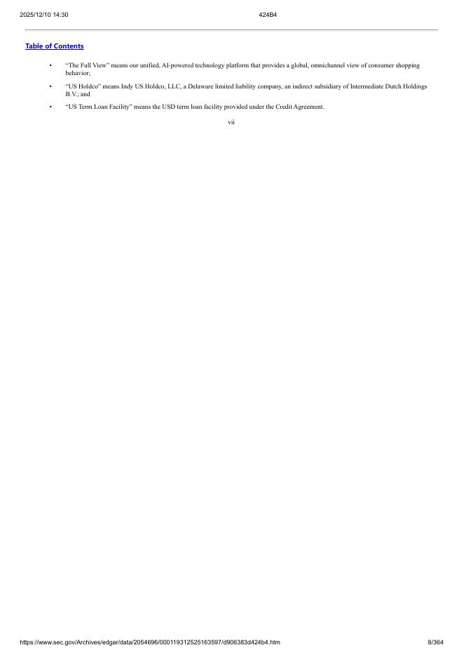 NIQ Global Intelligence plc美股纳斯达克IPO上市招股说明书_第8页