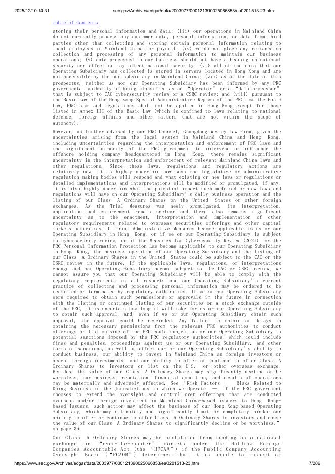 Cre8 Enterprise Limited美股纳斯达克IPO上市招股说明书_第7页