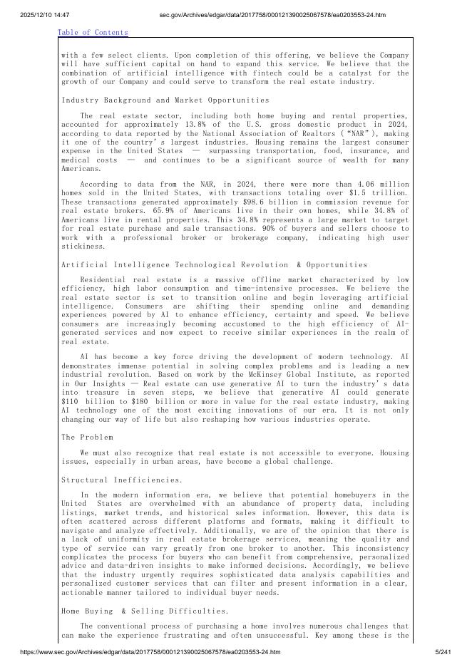 Linkhome Holdings Inc.美股纳斯达克IPO上市招股说明书_第5页