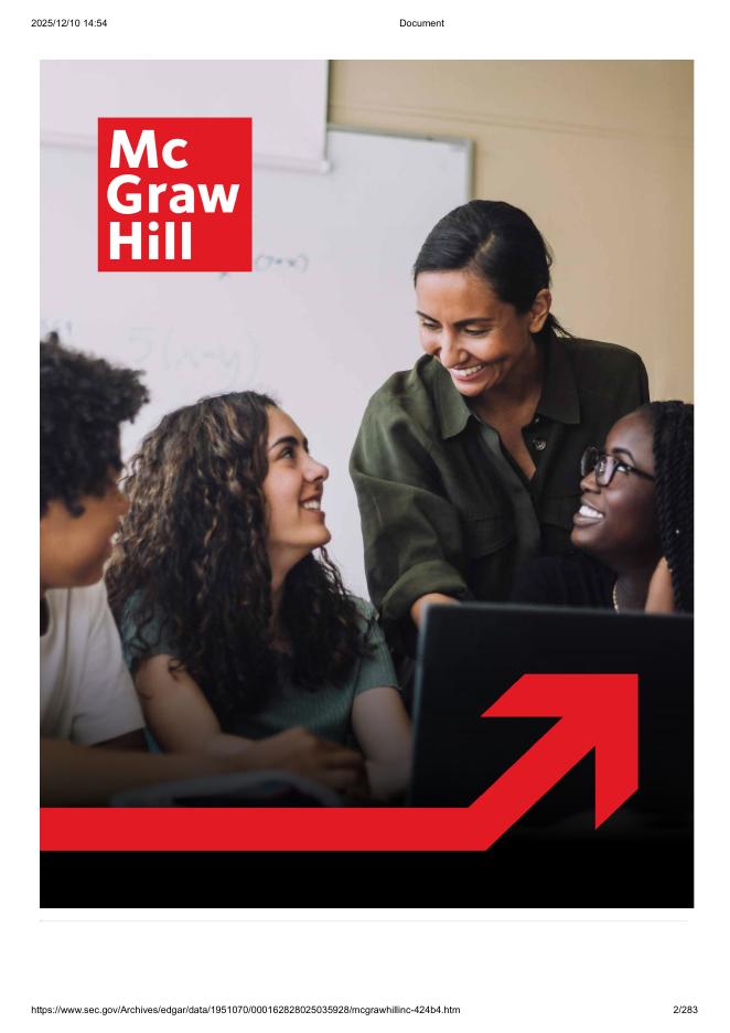 McGraw Hill, Inc.纽约证券交易所IPO上市招股说明书_第2页
