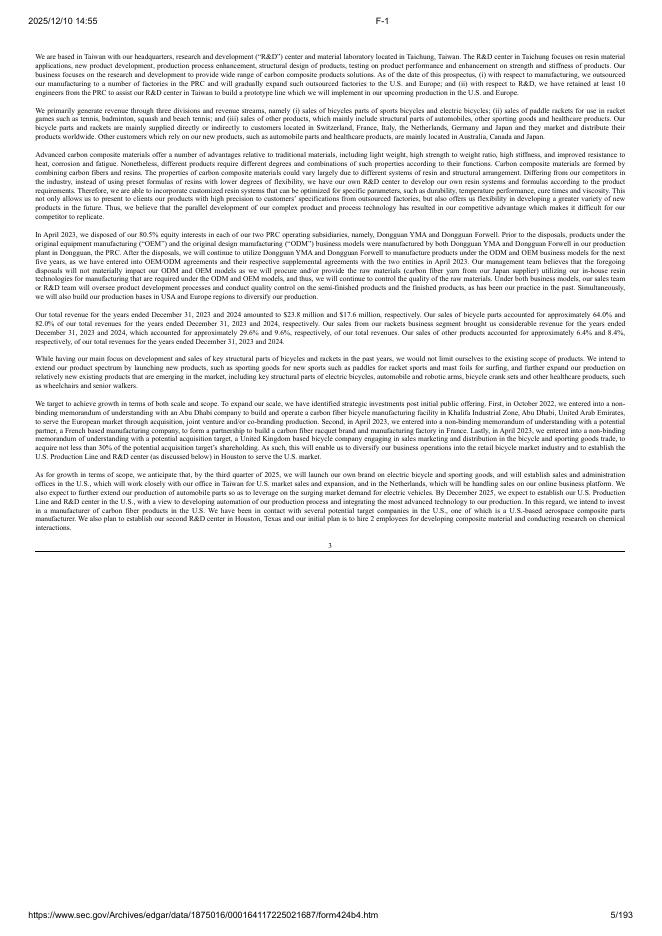 J-Star Holding Co., Ltd.美股纳斯达克IPO上市招股说明书_第5页