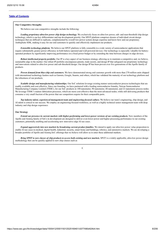 Ambiq Micro, Inc.纽约证券交易所IPO上市招股说明书_第8页