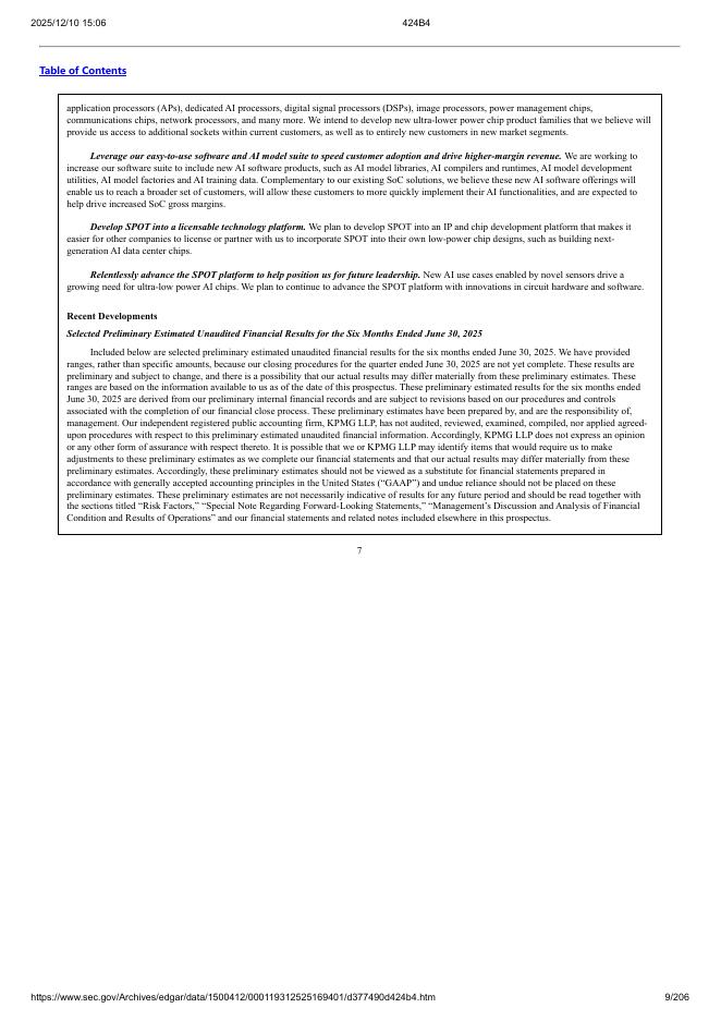 Ambiq Micro, Inc.纽约证券交易所IPO上市招股说明书_第9页