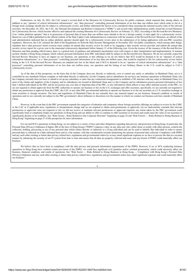 ChowChow Cloud International Holdings Limited纽约证券交易所IPO上市招股说明书_第8页