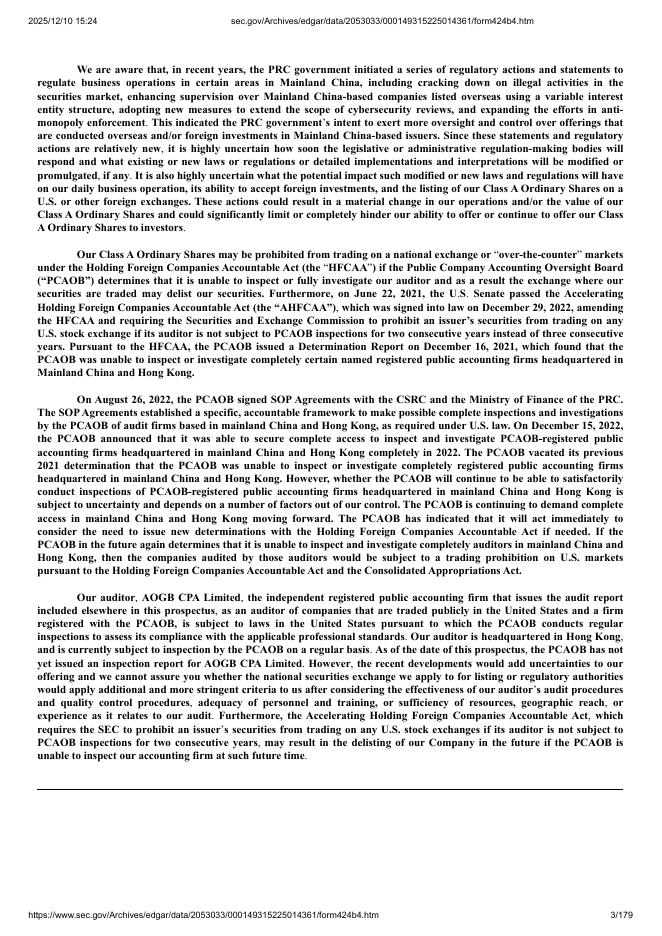 Platinum Analytics Cayman Limited美股纳斯达克IPO上市招股说明书_第3页