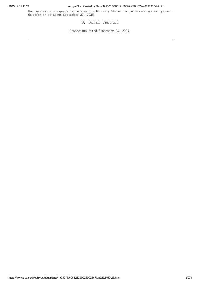 Megan Holdings Limited美股纳斯达克IPO上市招股说明书_第2页