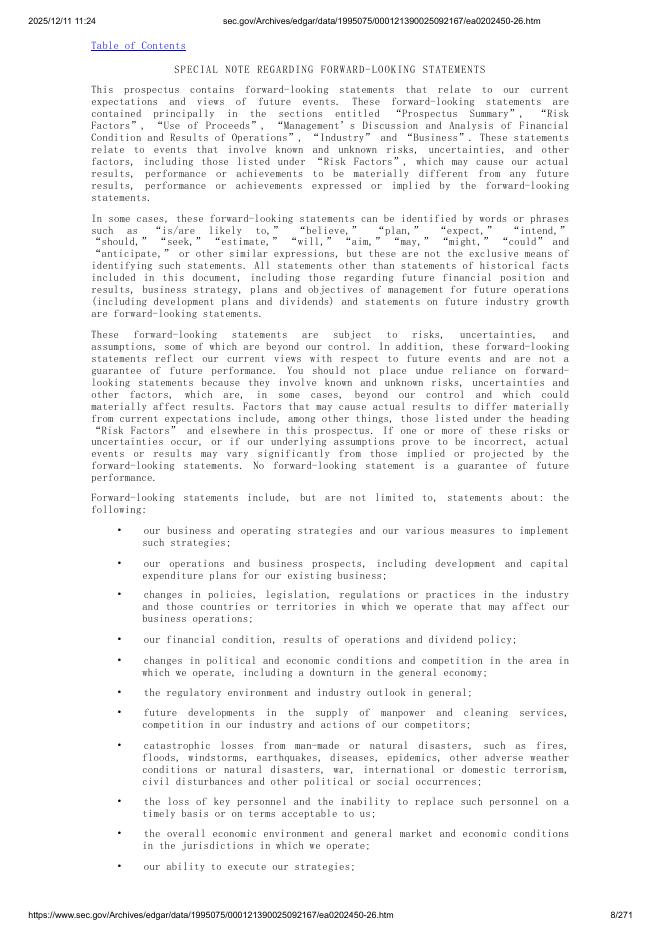 Megan Holdings Limited美股纳斯达克IPO上市招股说明书_第8页