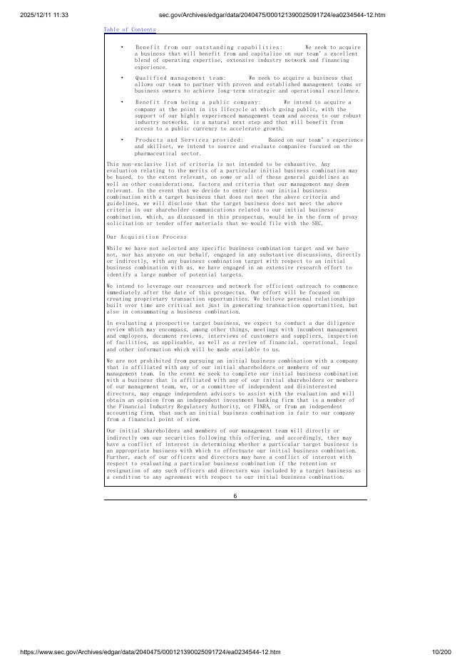 Drugs Made In America Acquisition II Corp.美股纳斯达克IPO上市招股说明书_第10页