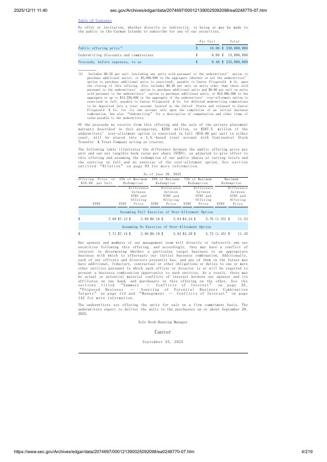 FutureCrest Acquisition Corp.纽约证券交易所IPO上市招股说明书_第4页