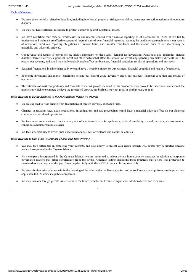Knorex Ltd.纽约证券交易所IPO上市招股说明书_第10页