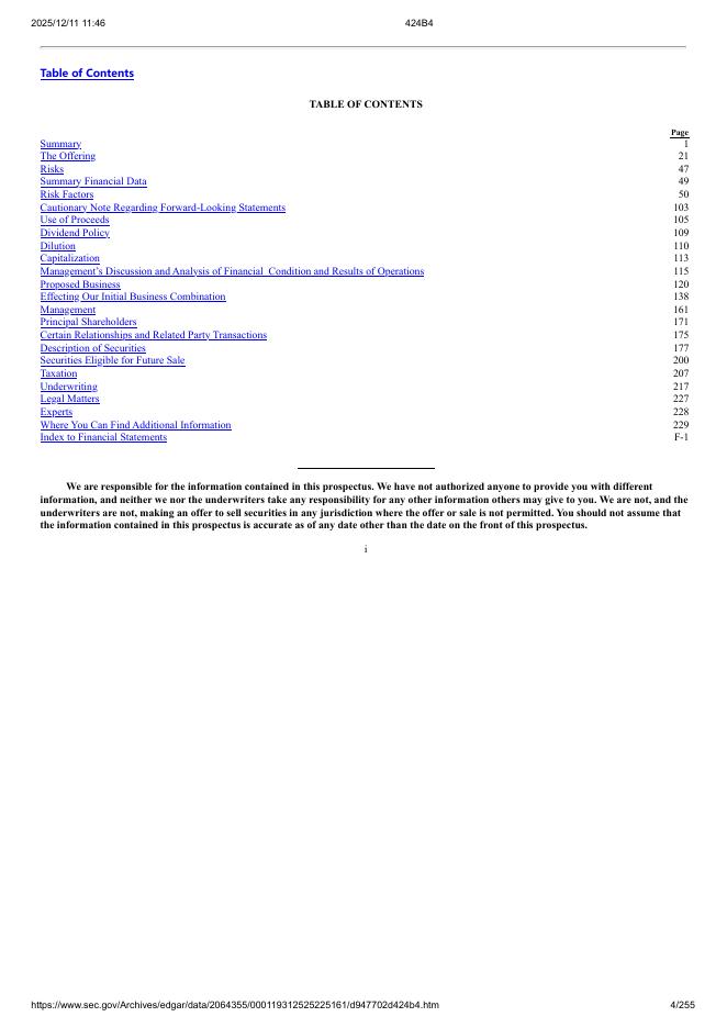 Bain Capital GSS Investment Corp.美股纳斯达克IPO上市招股说明书_第4页