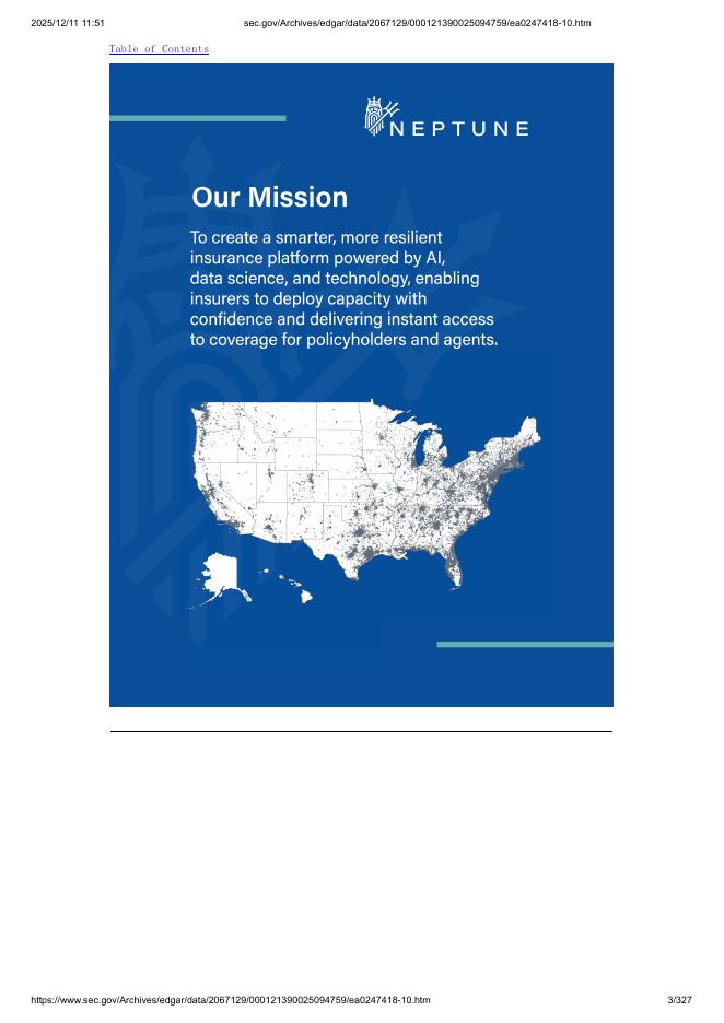 Neptune Insurance Holdings Inc.纽约证券交易所IPO上市招股说明书_第3页