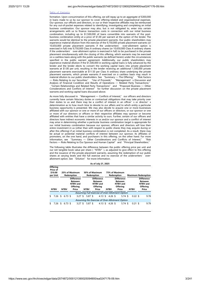 Rice Acquisition Corporation 3纽约证券交易所IPO上市招股说明书_第3页