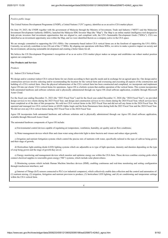 Agroz Inc.美股纳斯达克IPO上市招股说明书_第9页