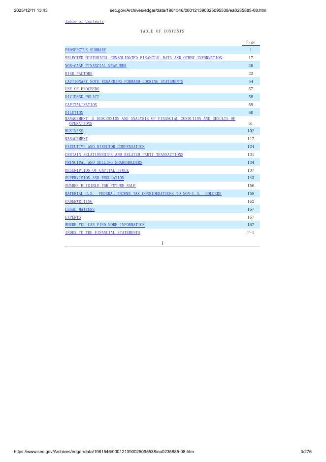 Commercial Bancgroup, Inc.美股纳斯达克IPO上市招股说明书_第3页
