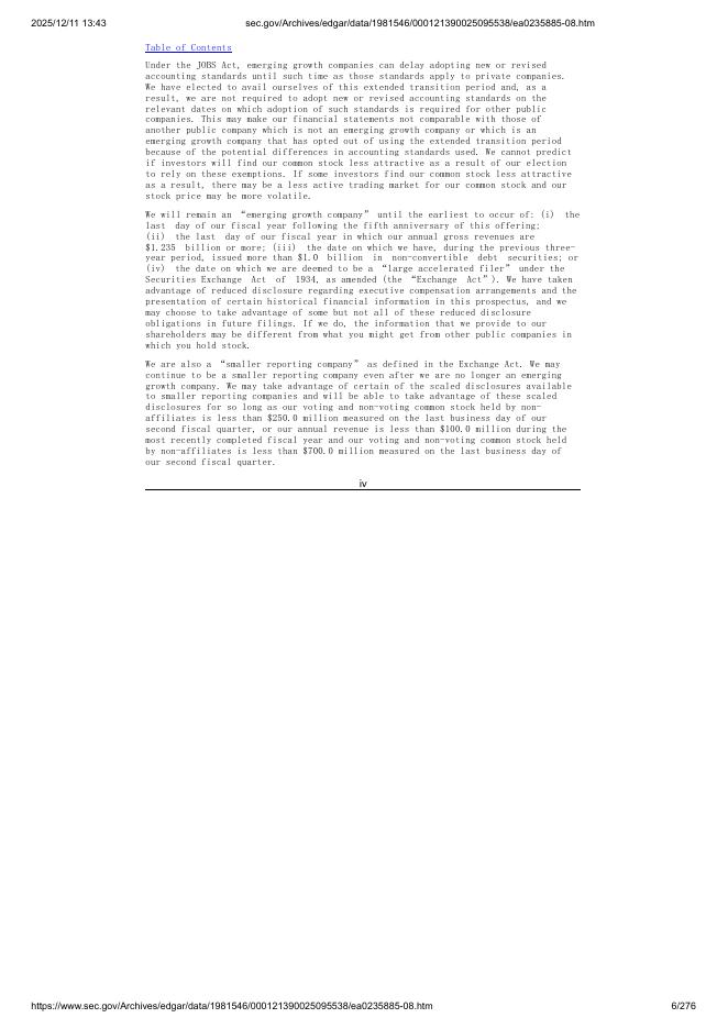 Commercial Bancgroup, Inc.美股纳斯达克IPO上市招股说明书_第6页