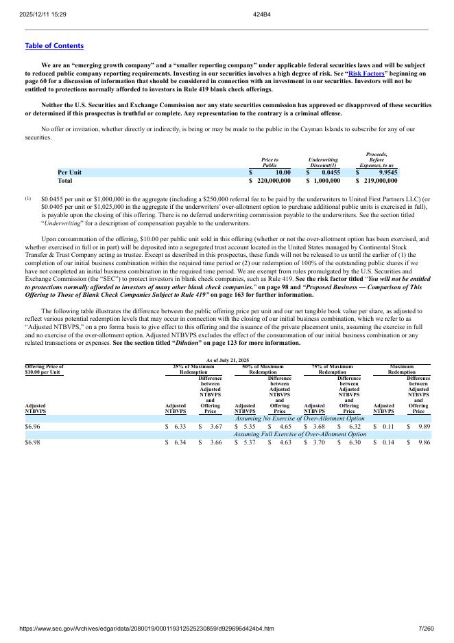 GigCapital8 Corp.美股纳斯达克IPO上市招股说明书_第7页