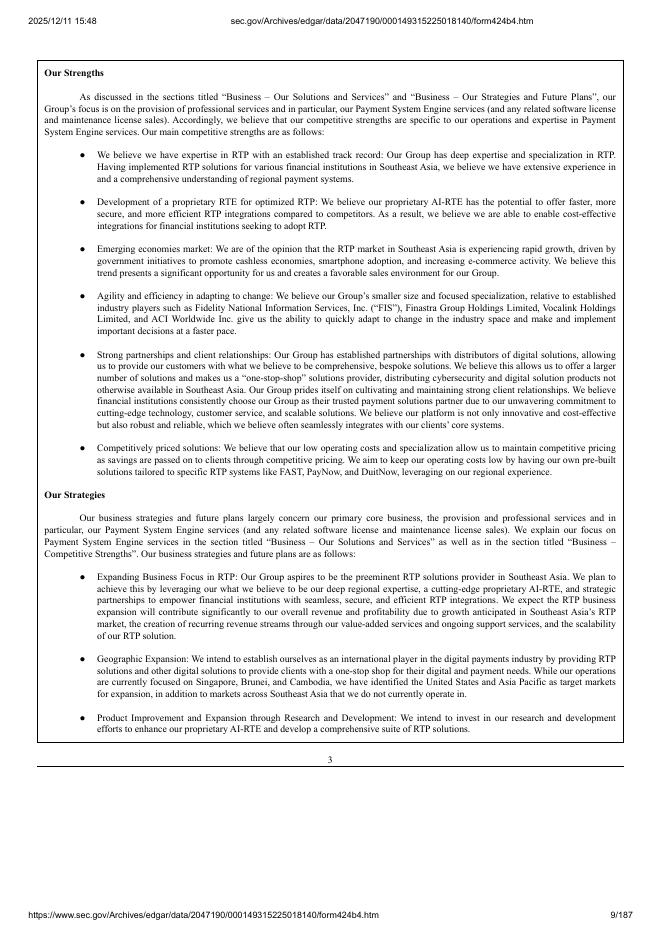 TechCreate Group Ltd.纽约证券交易所IPO上市招股说明书_第9页