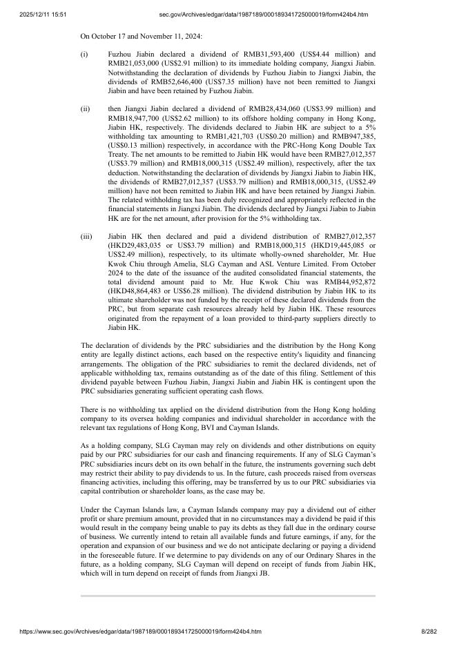 Smart Logistics Global Limited美股纳斯达克IPO上市招股说明书_第8页