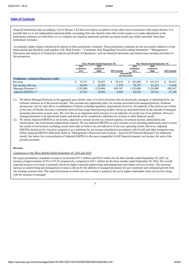 Exzeo Group, Inc.纽约证券交易所IPO上市招股说明书_第9页
