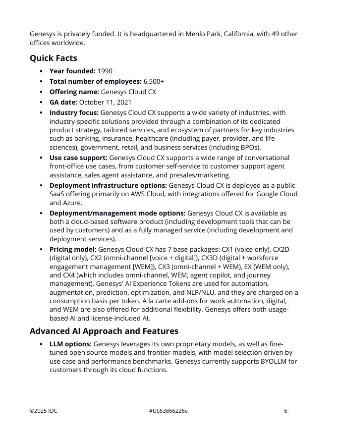 Talkdesk：全球用于前台场景的对话式人工智能平台：2025-2026年供应商评估报告（英文版）_第6页