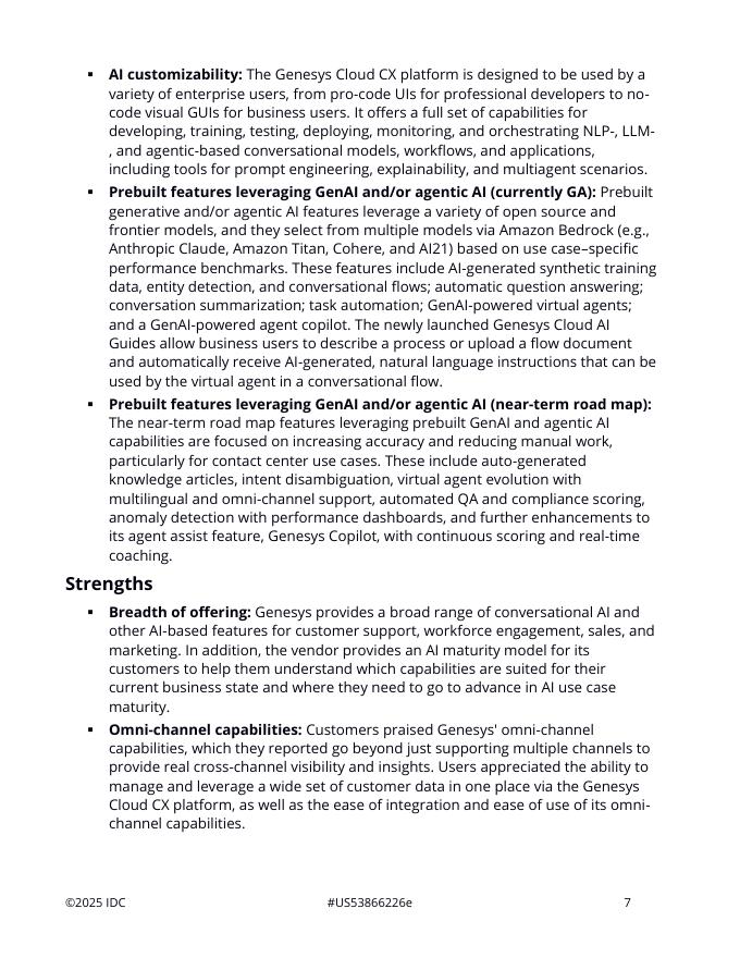 Talkdesk：全球用于前台场景的对话式人工智能平台：2025-2026年供应商评估报告（英文版）_第7页
