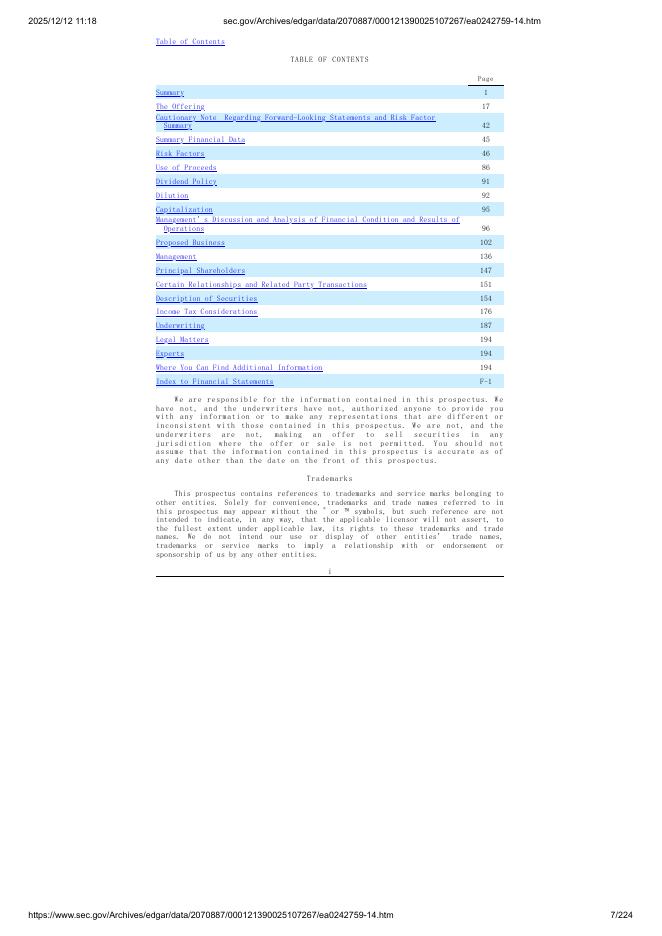 Crown Reserve Acquisition Corp. I美股纳斯达克IPO上市招股说明书_第7页
