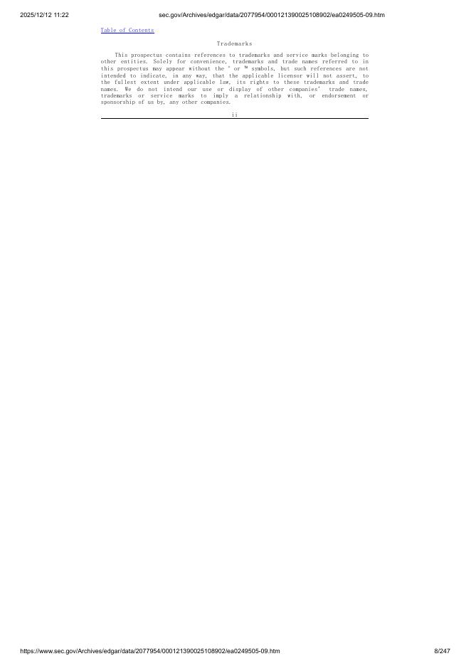 Evolution Global Acquisition Corp美股纳斯达克IPO上市招股说明书_第8页