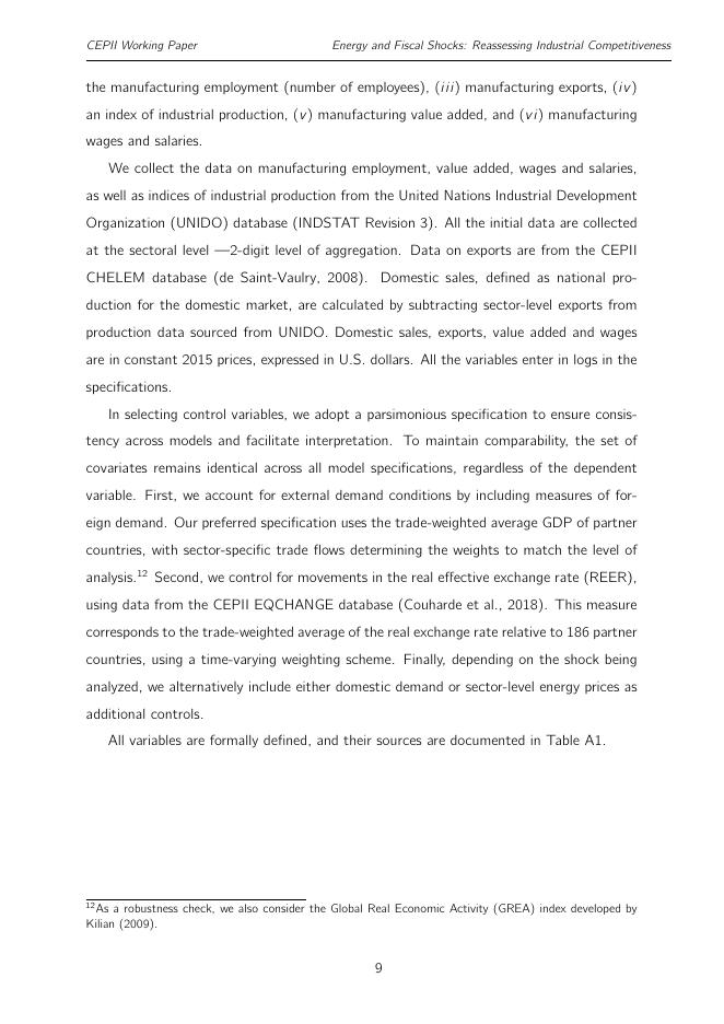 法国预测与国际信息中心：能源和财政冲击：重新评估产业竞争力（英文版）_第9页