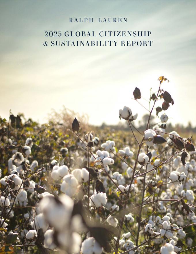 拉夫劳伦Ralph Lauren（RL）：2025年全球公民和可持续发展报告（英文版）海报