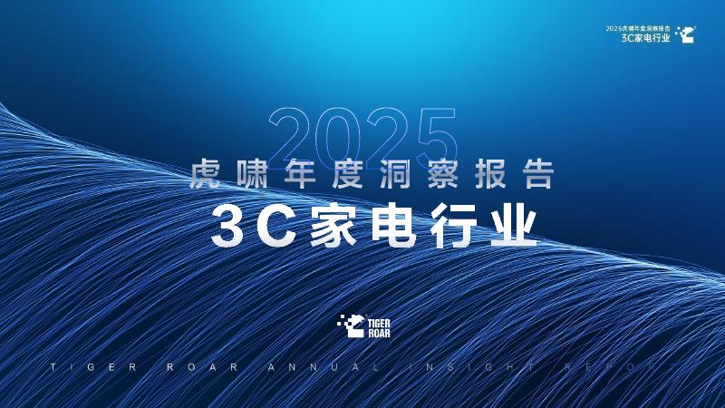 虎啸：2025虎啸年度洞察报告-3C家电行业海报